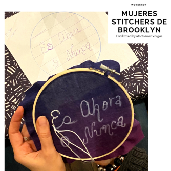 Mujeres Stitchers de Brooklyn. January 2020. e